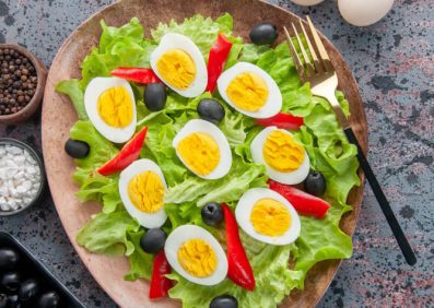 Boiled Egg Salad [Serves 1]